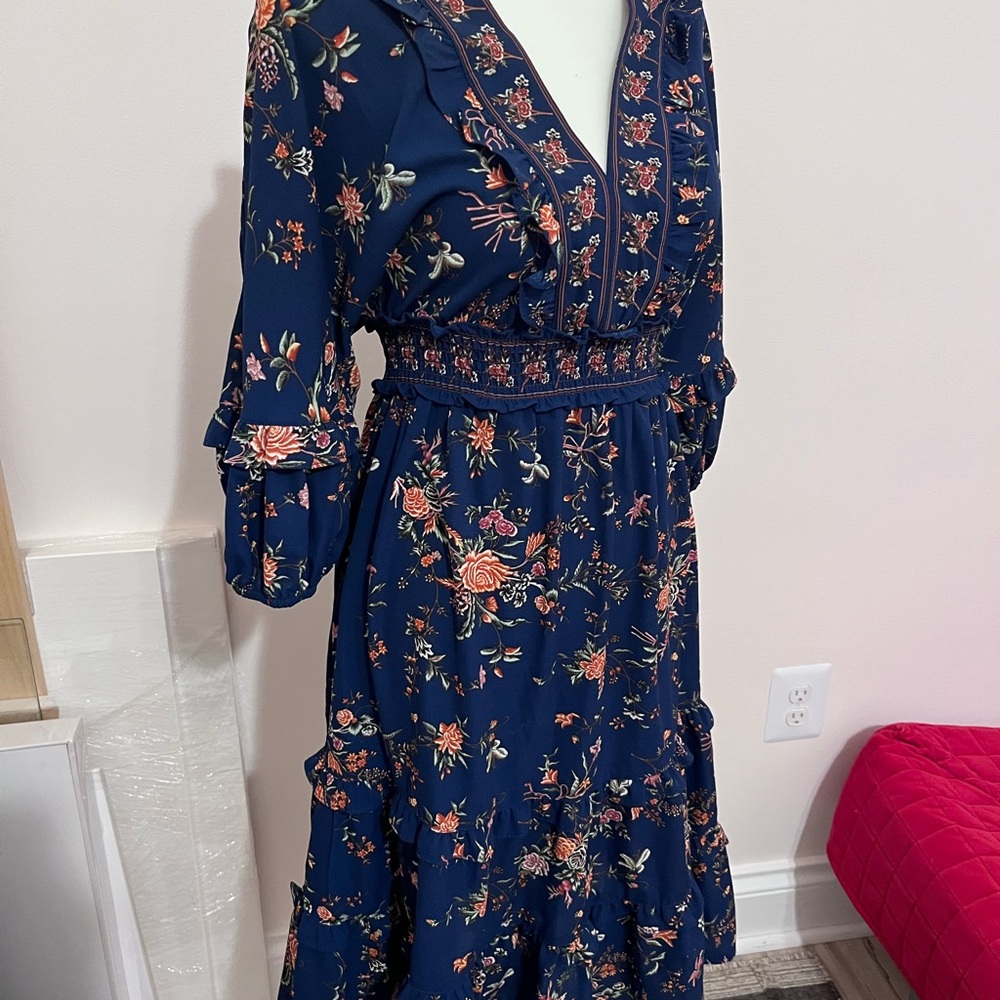 Floral Navy Dress